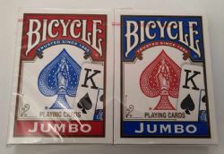 BICYCLE - JEUX DE CARTES JUMBO INDEX 2 PAQUETS